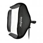 Difuzor foto softbox GODOX SFUV6060, Forma patrata, 60 x 60 cm, Suport cu montura Bowens, Negru 2 - lerato.ro