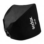 Difuzor foto softbox cu grila GODOX SA-30, Forma patrata, 30 x 30 cm, Compatibil cu lampa LED GODOX S30, Negru 3 - lerato.ro