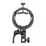 Suport pentru blit Godox S3 Speedlite compatibil cu diferite modele GODOX, Montura Bowens, Negru 4 - lerato.ro