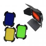 Cap de blit GODOX BD-07 compatibil cu AD200 / AD200Pro, 4 filtre incluse, Negru 2 - lerato.ro