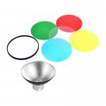 Reflector GODOX AD-M compatibil cu blitul GODOX AD2002, 5 filtre de culoare incluse, Multicolor 3 - lerato.ro