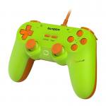 Controller GameSir T3 Lite pentru Nintendo Switch, Android, iOS, PC, Steam, Cu fir, Lungime cablu 2m, USB-A, Verde / Portocaliu 3 - lerato.ro