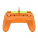 Controller GameSir T3 Lite pentru Nintendo Switch, Android, iOS, PC, Steam, Cu fir, Lungime cablu 2m, USB-A, Verde / Portocaliu 4 - lerato.ro