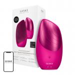 Aparat pentru masaj facial Geske Sonic Thermo Brush 6in1, IPX7, 900 mAh, 8000 pulsatii/minut, Magenta 4 - lerato.ro