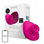 Perie de curatare corporala cu maner Geske 4 in 1, Silicon, Aplicatie dedicata, Magenta 4 - lerato.ro