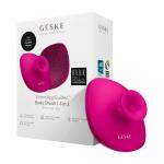 Perie de curatare corporala cu maner Geske 4 in 1, Silicon, Aplicatie dedicata, Magenta 3 - lerato.ro