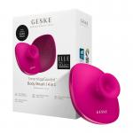 Perie de curatare pentru corp cu maner Geske 4 in 1, Silicon, Aplicatie dedicata, Magenta 3 - lerato.ro