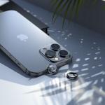 Set 3 protectii sticla camera foto HOFI CamRing compatibil cu iPhone 13 Pro / 13 Pro Max Black 5 - lerato.ro