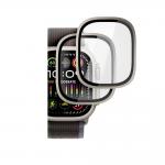 Set 2 folii protectie transparente HOFI Glass Ring Tempered Glass 9H compatibil cu Apple Watch Ultra/Ultra 2 49mm Titanium 2 - lerato.ro