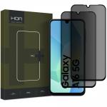 Set 2 folii sticla HOFI Anti Spy 9H compatibil cu Samsung Galaxy A16 4G / A16 5G / A26 5G Privacy 4 - lerato.ro