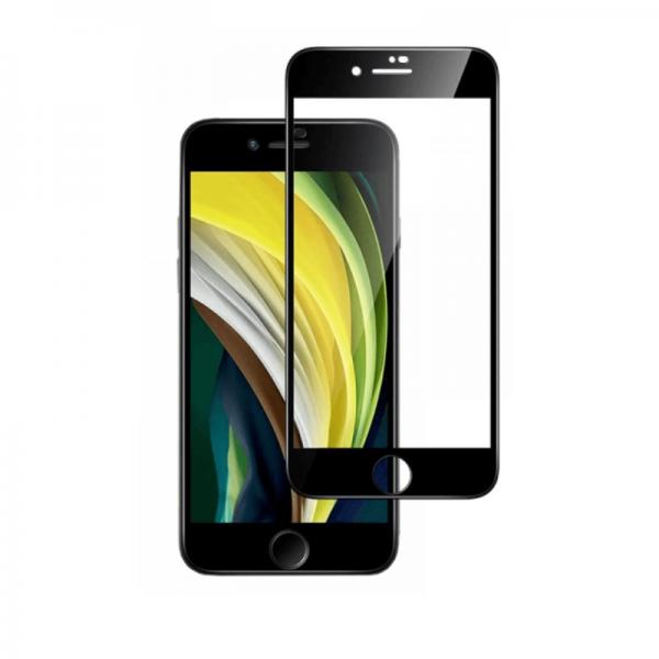 Set 2 folii sticla Glastify OTG compatibil cu iPhone 7/8/SE 2020/2022 Black