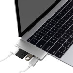 Adaptor HUB 5-in-1 Gmobi, 1x USB-C, 2x USB-A, 1x microSD, 1x SD, 5Gbps, 4K / 60Hz, Rose Gold 3 - lerato.ro