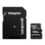 Card de memorie Goodram MicroSDXC 128GB CLASS 10 UHS I U1 100MB/s cu adaptor SD 2 - lerato.ro