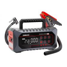 Redresor auto 3in1 GOOLOO A7, Clesti pentru pornire motor diesel sau benzina, 6000A, 6000mAh, Presiune compresor 160 PSI, Debit maxim 350l/min, Lanterna LED, USB-A, USB-C, Gri