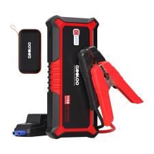 Redresor auto GOOLOO GP4000, Clesti pentru pornire motor diesel sau benzina, 4000A, 5000mAh, Lanterna LED, Negru / Rosu