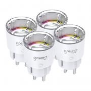 Set 4 prize Smart Gosund EP2-Z cu monitorizarea energiei, Compatibila cu ZigBee, Control prin Amazon Alexa, Google Assistant, Tuya Smart/Smart Life, Putere 2300W, 10A, WiFi, Alb