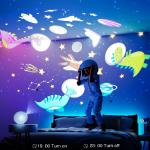 Lampa ambientala Proiector Galaxy Star Smart Gosund LB4, 4 filme incluse, Control vocal, WiFi, ideala pentru camera copilului, Alb 4 - lerato.ro