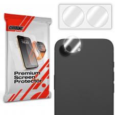 Set de 2 protectii camera foto GrizzGlass HybridGlass compatibile cu iPhone 17e / 16e, Transparent