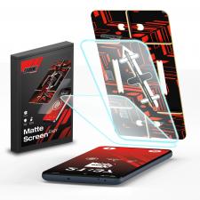 Set 2 folii protectie GrizzGlass MatteScreen Easy, Kit montare inclus, compatibile cu Samsung Galaxy S24, Transparent