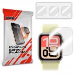 Set 3 folii protectie GrizzGlass Hydrofilm compatibile cu Apple Watch SE 3, 44mm, Transparent 2 - lerato.ro