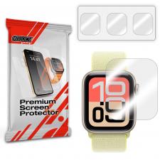 Set 3 folii protectie GrizzGlass Hydrofilm compatibile cu Apple Watch SE 3, 44mm, Transparent
