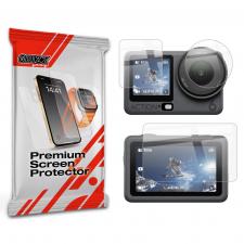 Folie protectie display GrizzGlass CeramicFilm pentru camera video sport DJI Osmo Action 6, Transparent