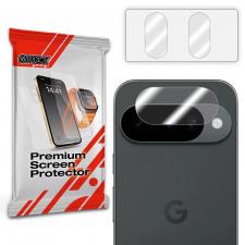Folii protectie Google Pixel 10, Set de 2 protectii camera foto GrizzGlass HybridGlass compatibile cu Google Pixel 10, Transparent, lerato.ro