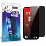 Folie sticla securizata GrizzGlass SecretGlass Privacy compatibila cu iPhone 17e / 16e, Negru 2 - lerato.ro