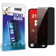 Folie sticla securizata GrizzGlass SecretGlass Privacy compatibila cu iPhone 17e / 16e, Negru