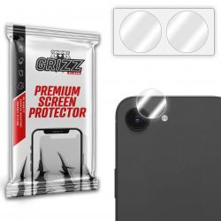 Set de 2 protectii camera foto GrizzGlass HybridGlass compatibile cu iPhone 17e / 16e, Clear