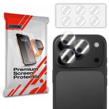 Set de 2 protectii camera foto GrizzGlass HybridGlass compatibile cu iPhone 17 Pro Max, Transparent