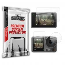 Folie sticla securizata GrizzGlass HybridGlass pentru camera video sport DJI Osmo Action 3, Transparent