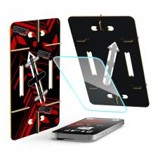 Folii iPhone 16 Pro Max, Folie sticla securizata GrizzGlass HybridGlass Easy, Kit montare inclus, compatibila cu iPhone 16 Pro Max, Transparent, lerato.ro