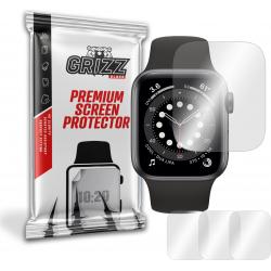 Set 3 folii protectie GrizzGlass Hydrofilm compatibile cu Apple Watch 41mm, Transparent