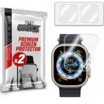 Set 2 folii protectie GrizzGlass CeramicFilm compatibile cu Apple Watch Ultra, Transparent 2 - lerato.ro