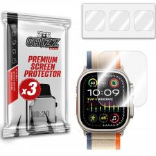 Set 3 folii protectie GrizzGlass Hydrofilm compatibile cu Apple Watch Ultra 2, Transparent
