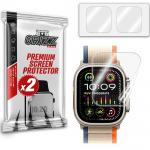 Set 2 folii protectie GrizzGlass CeramicFilm compatibile cu Apple Watch Ultra 2, Transparent 2 - lerato.ro