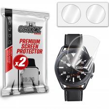 Accesorii Samsung Galaxy Watch 3 45 mm, Set 2 folii protectie GrizzGlass CeramicFilm compatibile cu Samsung Galaxy Watch 3 (45mm), Transparent, lerato.ro