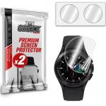 Set 2 folii protectie GrizzGlass CeramicFilm compatibile cu Samsung Galaxy Watch 4 Classic (42mm), Transparent 2 - lerato.ro