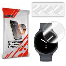 Set 3 folii protectie GrizzGlass HydroFilm compatibile cu Samsung Galaxy Watch 8 (44mm), Transparent