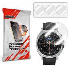 Accesorii Samsung Galaxy Watch 8 46 mm, Set 3 folii protectie GrizzGlass HybridGlass compatibile cu Samsung Galaxy Watch 8 Classic (46mm), Transparent, lerato.ro