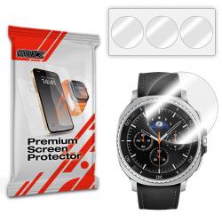 Set 3 folii protectie GrizzGlass HybridGlass compatibile cu Samsung Galaxy Watch 8 Classic (46mm), Transparent