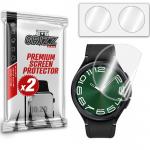 Set 2 folii protectie GrizzGlass CeramicFilm compatibile cu Samsung Galaxy Watch 6 Classic (43mm), Transparent 2 - lerato.ro