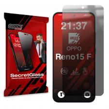 Folie sticla securizata GrizzGlass SecretGlass Priavacy compatibila cu Oppo Reno 15 F, Negru