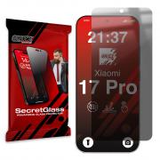 Folie sticla securizata GrizzGlass SecretGlass Privacy compatibila cu Xiaomi 17 Pro, Negru