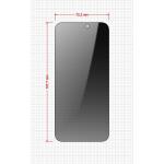 Set 2 folii sticla securizata GrizzGlass SecretGlass Easy Privacy, Kit montare inclus, compatibile cu iPhone 16 Pro Max, Negru 3 - lerato.ro