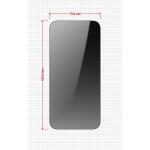 Set 2 folii sticla securizata GrizzGlass SecretGlass Easy Privacy, Kit montare inclus, compatibile cu iPhone 16 Plus, Negru 3 - lerato.ro