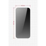Set 2 folii sticla securizata GrizzGlass SecretGlass Easy Privacy, Kit montare inclus, compatibile cu iPhone 16, Negru 3 - lerato.ro