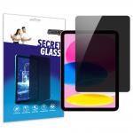 Folie sticla securizata GrizzGlass SecretGlass Privacy compatibila cu iPad 10.9 inch 2022 / iPad 11 inch 2025, Black 2 - lerato.ro
