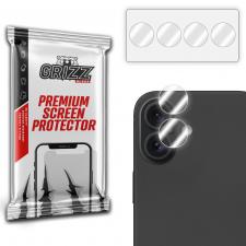 Set 2 folii sticla securizata camera foto GrizzGlass HybridGlass Camera compatibile cu iPhone 16 Plus, Transparent